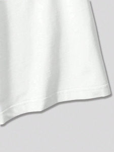 Camiseta Formal de estambre de algodón 100% para hombre, diseño personalizado con patrón de letras, Manga corta duradera, antibolitas, logotipo serigrafiado - Product Image 5