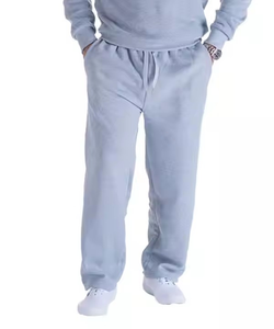 Pantalones Deportivos YOUMI Personalizados OEM, con Franjas Laterales de Felpa, Bolsillos, Transpirables, Gruesos, Holgados, con Cordones Ajustables, Sólidos, de 350g, para Hombre - Product Image 3