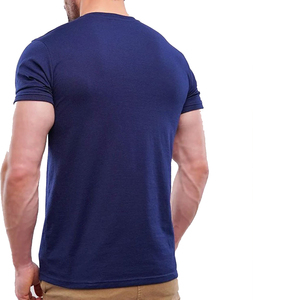 T-shirt en coton décontracté à manches courtes et col rond pour hommes haut léger idéal pour la tenue quotidienne d'été et l'utilisation confortable - Product Image 5