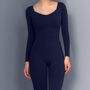 Conjunto de traje de yoga sin costuras personalizado para mujer Sujetador y mallas de entrenamiento de punto elástico Proveedor de ropa deportiva de fitness OEM - Product Image 5