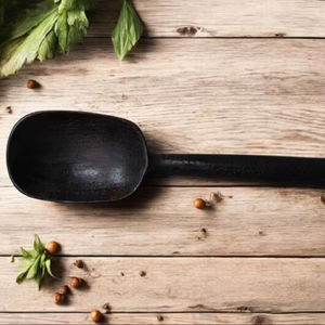 Ensemble de mini cuillères en bois d'acacia naturel écologique fait à la main, spatules de cuisine antiadhésives, pinces, ustensiles de cuisine de petite taille décoratifs - Product Image 1