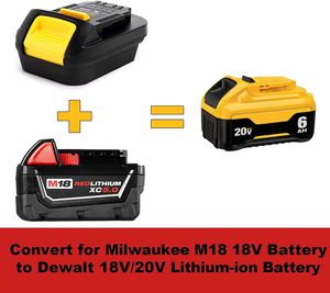 Adaptador convertidor de batería de litio para herramientas eléctricas, batería de 18V con puerto de carga USB, material ABS, convierte diferentes marcas de herramientas - Product Image 5