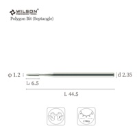 Mèches polygonales non revêtues de qualité supérieure de 1.2mm pour le nettoyage des cuticules Outil de lissage des ongles excellent et fiable