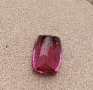 Rubellite พลอยเทอร์มาลินเบาะพลอยหลังเบี้ยเหลี่ยมเพชรพลอยหลวมสีแดงสำหรับเครื่องประดับที่ทำผ่านการรับรองสำหรับสร้อยคอแหวน - Product Image 1