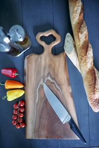 Tabla de cortar de bambú de gama alta con bordes redondeados y cuchillo de queso para cocinas de restaurantes y Chefs caseros apasionados - Product Image 5