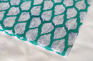 Tissu en coton pur, tissu doux Voile, tissu imprimé feuille bloc, tissu en coton pour femmes, artisanat pour enfants, par tissu de cour - Product Image 5