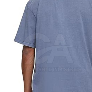Camiseta Oversize de Algodón Lavado para Hombre, Estilo Casual Relajado con Cuello Redondo - Product Image 5