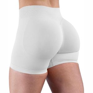 Pantalones cortos de gimnasio de impacto para mujer, mallas de Fitness de Spandex/nailon, pantalones cortos de Yoga deportivos de cintura alta sin costuras - Product Image 3