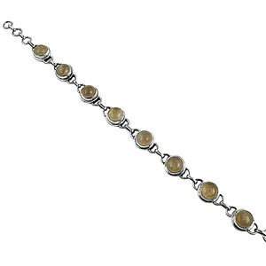 Pulsera de Perlas de Agua Dulce con Baño de Rodio en Oro de 14k para Mujer - Product Image 3