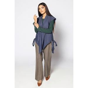 Ensemble chemise et pantalon en jean brodé multi-imprimé pour femme, coupe skinny, style streetwear, avec dentelle et décorations boutonnées, idéal pour le printemps - Product Image 2