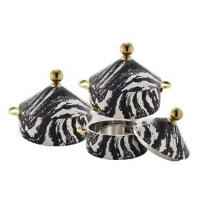 Round Luxury Arabian Style Stainless Steel Food Warmer Hot Pot <b>for</b> Tabletop Casserole Handmade on Hot <b>Sale</b> - Product Image 3