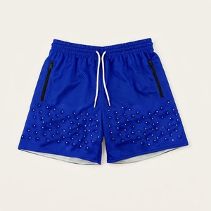 Pantalones Cortos de Hombre al por Mayor, Estilo Vintage, Desgastados por el Sol, con Bolsillos con Cordón y Estampado, Ropa Urbana - Product Image 6