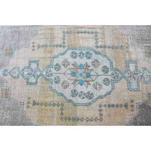 Tapis turc 1,8 x 3,2 pieds, tapis vintage, tapis marocain vert en laine - Product Image 4
