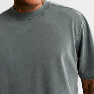 Camiseta bordada camisetas personalizadas de cuello redondo con logotipo camiseta personalizada para hombre 100% algodón - Product Image 6