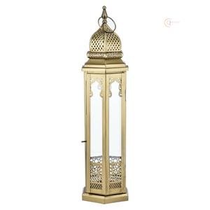 Portavelas de Metal de Lujo para Ramadán, Linterna Decorativa para el Hogar y el Jardín |   Impermeable y duradero, agrega un brillo cálido y un encanto elegante a cualquier espacio. - Product Image 1