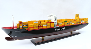 HAPAGG LLOYDD HAMBURG EXPRESS Maquette de bateau en bois Artisanat de haute qualité du Vietnam Livraison rapide pour les occasions de Noël - Product Image 4
