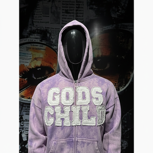 Nuevo Diseño Personalizado de Chándales para Hombre con Bordado Desgastado, Estilo Urbano, 100% Algodón, Sueltos, Suaves, Lavado Ácido - Product Image 4