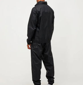 Factory Wholesale Custom Outdoor Waterproof <b>Windbreaker</b> New Design Custom Logo <b>Black</b> Men <b>Windbreaker</b> Tracksuit Set - Product Image 2