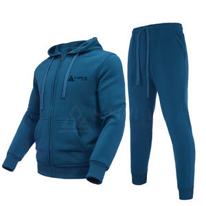 Chándal Deportivo para Hombre de Alta Calidad al por Mayor, Corte Regular, Diseño Sólido, Algodón/Poliéster Grueso para Entrenamiento, Cómodo y Holgado - Product Image 2