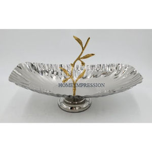 Fancy Customized Shape Metal Shiny Polished Home Kitchen Food Bowl Luxury Handmade Wedding Party Food Serving Bowl and <b>Platters</b> - Product Image 3