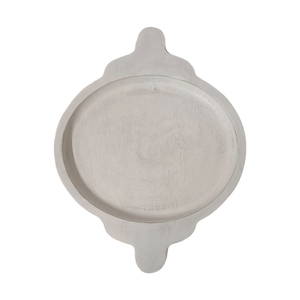 Usine En Gros Plateau De Service En Bois De Mangue Unique Fabriqué À La Main Noir Blanc Poignée pour La Décoration Intérieure Restaurant Vaisselle De Table - Product Image 1