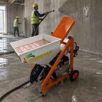 Compresseur d'air à double action GOODTAN, machine à projeter le mortier, pulvérisateur de revêtement polymère, trémie de 50 L, équipement de coulage électrique