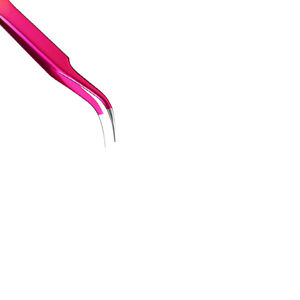Women's Custom Color Coated Stainless Steel Eyelash Tweezers Pointed Slanted <b>Makeup</b> Beauty Accessories for Lash Extensions - Product Image 4