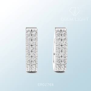 Daily Wear and Bulk Export Supply Certified Round <b>Cluster</b> Earrings with Elegant Design for Wedding Fashion - Product Image 5