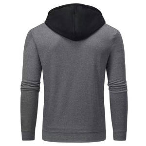 เสื้อฮู้ดผ้าฝ้ายสำหรับผู้ชายผ้าฟลีซแบบสวมหัวขนาดใหญ่พิมพ์ลายโลโก้ที่กำหนดเองสำหรับฤดูหนาว - Product Image 3