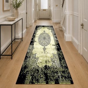 <b>RUGS</b> DEPOT LXDP-0170 Wholesale Terracotta Gold Contemporary Geometric Digital Printed Machine Washable <b>Chenille</b> <b>Rug</b> Non Slip - Product Image 5