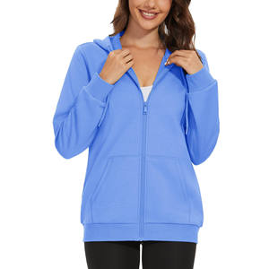 2025 sweats à capuche tricotés imprimés pour femme sweats à capuche surdimensionnés à manches longues polaire décontracté graphique fermeture éclair sweats à capuche - Product Image 3