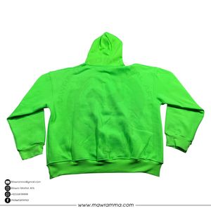 Sweat à capuche d'hiver en molleton lourd 100% coton avec logo personnalisé brodé, vente en gros, streetwear surdimensionné, unisexe, pull - Product Image 2