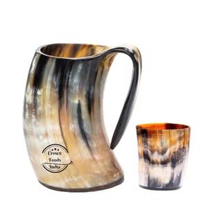 Chope en corne de buffle jetable, design luxueux pour la bière et le vin, inspiré des Vikings anciens, pour les fêtes - Product Image 4