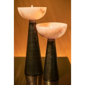New Design Best Quality Handcrafted <b>Candle</b> Stand Gold Plating Metal in Aluminum High Finishing <b>Candle</b> Dinnerware <b>Candle</b> <b>Mold</b> - Product Image 3