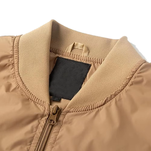 แจ็คเก็ตวาร์ซิตี้ผู้ชายแบบมีโลโก้ด้านหน้า น้ำหนักเบา สำหรับฤดูหนาว คอตั้ง ผ้าขนสัตว์/โพลีเอสเตอร์ กันลม สไตล์สตรีทแวร์ - Product Image 5