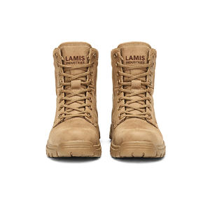 Nouvelles chaussures tactiques en cuir respirantes de sécurité élégantes et personnalisées avec logo pour hommes - Product Image 6