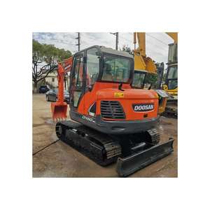Excavadora Doosan de segunda mano, excavadora Doosan de segunda mano, excavadora Doosan de tipo DX60W DH80 DX80 DX55 DH55, miniexcavadoras Doosan con hoja topadora - Product Image 1