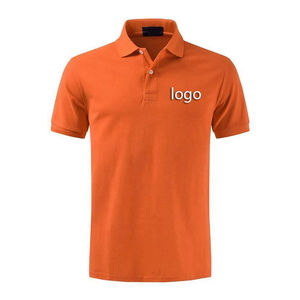 High Quality 100% Cotton Men's Business Casual for Polo <b>T</b>-<b>Shirts</b> Custom Logo Solid Pattern Short Sleeve Anti-Wrinkle Design - Product Image 5