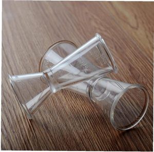 Vente de quantités lourdes Durable Usine Directe Transparent Double Cocktail Jigger En Plastique De Qualité Alimentaire Tasse À Mesurer Bar À Cocktails - Product Image 3