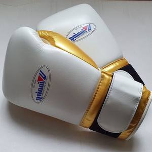 Guantes de Boxeo de Piel con Cierre de Velcro para MMA y Sanda, Impermeables, Ligeros, Transpirables, Ajustables - Product Image 6