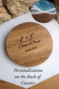 Ensemble de sous-verres en bois et en résine Artisan pour la décoration intérieure et les sous-verres en pierre - Product Image 5