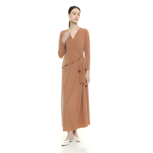 Tifan's Trendy High Quality Maxi Dress para mujer Soft Hand Feel Durable Formal Womenswear Pencil Silhouette Knitted Fabric - Product Image 3
