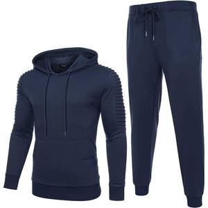 Polyester Hommes Jogger Pantalon Bas Zip Hoodies Sportswear Hommes Sport Slim Fit Survêtements personnalisés - Product Image 4