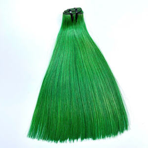 Vente en gros Prix d'usine Cheveux de couleur verte à trame droite 100% Extensions de cheveux vietnamiens de haute qualité - Product Image 6