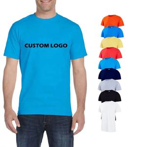 Custom OEM/ODM <b>Heavyweight</b> High Quality 100% Cotton Wholesale Mens <b>Shirts</b> Plain Cotton <b>White</b> Tshirt Tshirt Packaging - Product Image 1