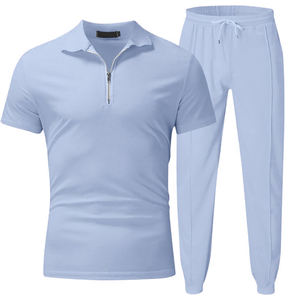 Custom Men's <b>short</b> <b>sleeve</b> Tracksuits Men's Sets Outfits Stripe Suit Casual Color Set Men's 2 Pcs <b>Sweatshirts</b> Set - Product Image 5