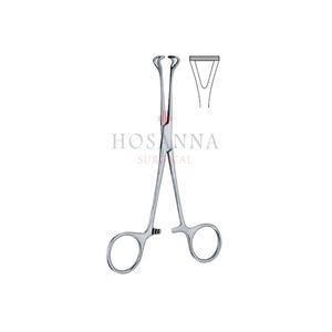 Pinzas Babcock de acero inoxidable de 16 cm, abrazadera de agarre de tejido no traumático, juego de instrumentos médicos reutilizables - Product Image 1