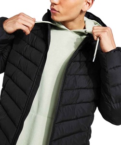 Customize Fashion Style Mens Warm <b>Waterproof</b> Windbreaker <b>Hooded</b> <b>Puffer</b> <b>Jacket</b> Wholesale Winter Streetwear Quilted <b>Jacket</b> - Product Image 4