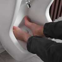 Nouveau lavabo islamique Wudu en céramique sur piédestal, moderne, blanc, pour usage domestique, Inde, comme sur l'image