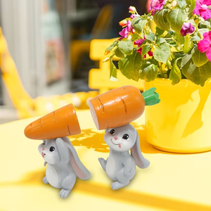 Statue de lapin anti-radis en <span class=keywords><strong>résine</strong></span> au prix d'usine, statue de lapin de Pâques, décoration de cour extérieure, <span class=keywords><strong>résine</strong></span> écologique - Product Image 3